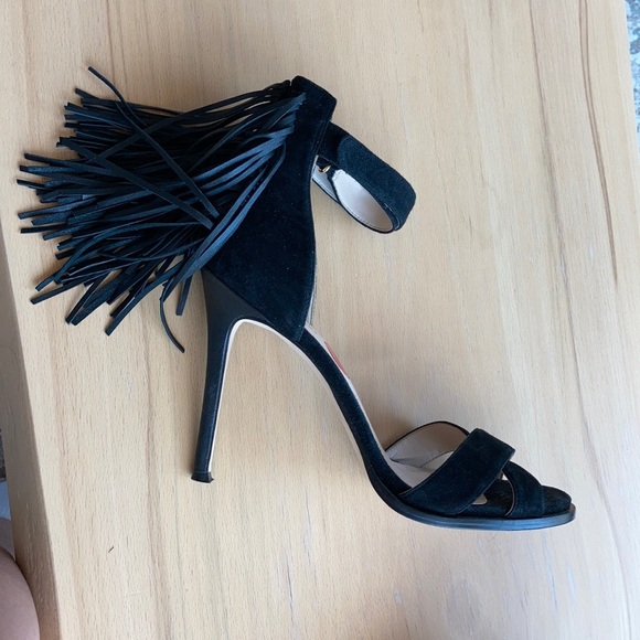 Nine West Heels strappy with fringe - Picture 3 of 5